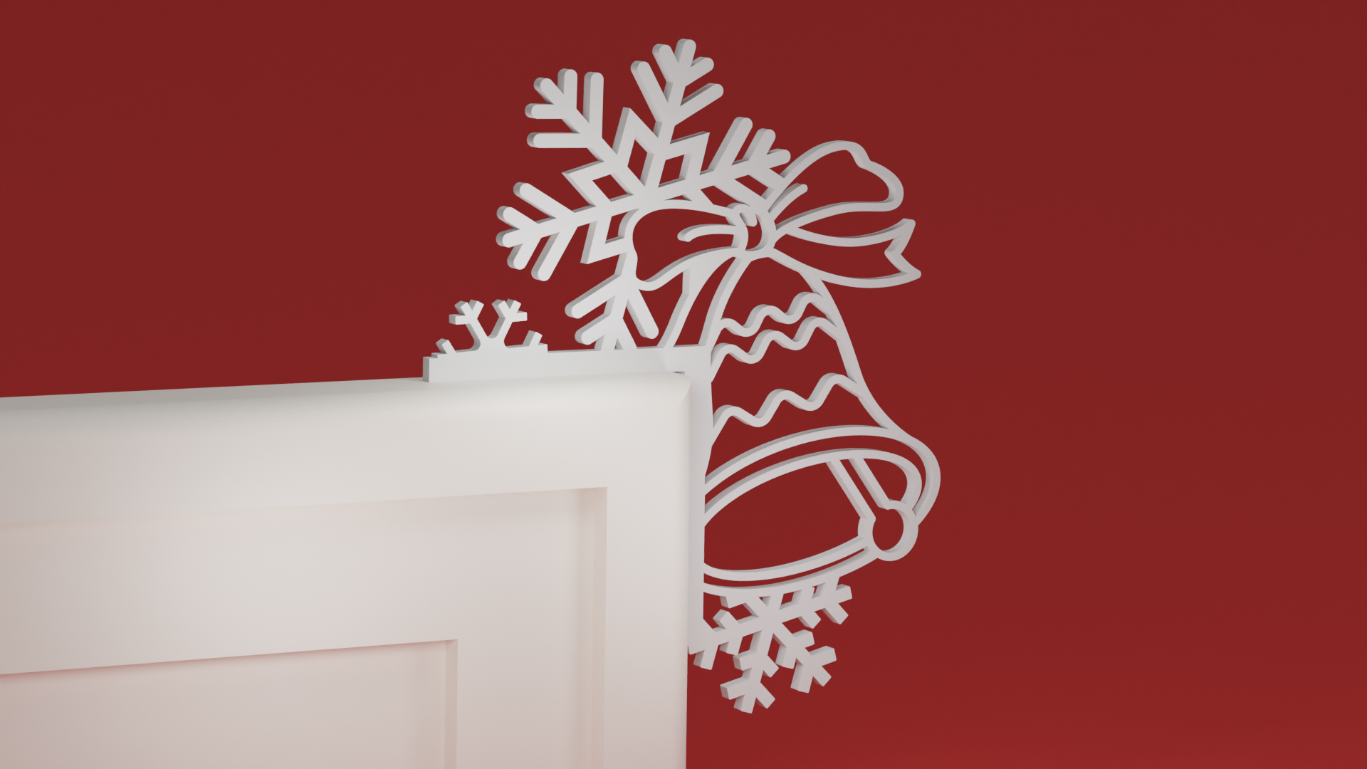Christmas Door Trim Corner 26 - Bell (Christmas ornament)