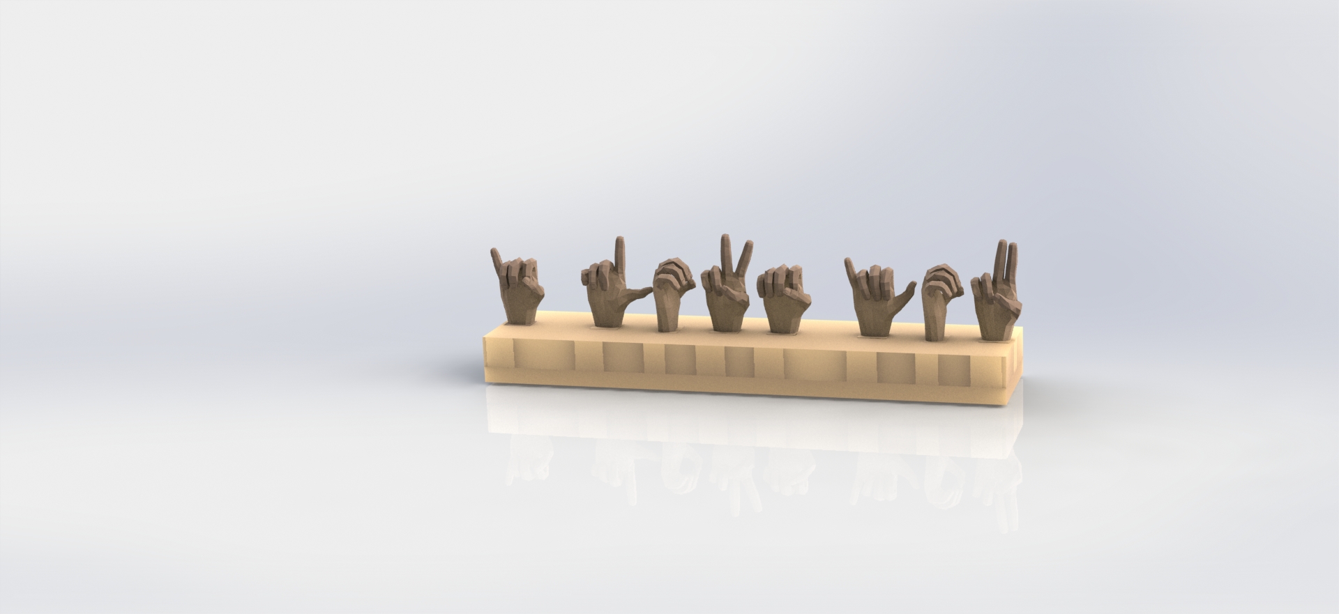 American Sign Language "I Love You" (Valentines gift)