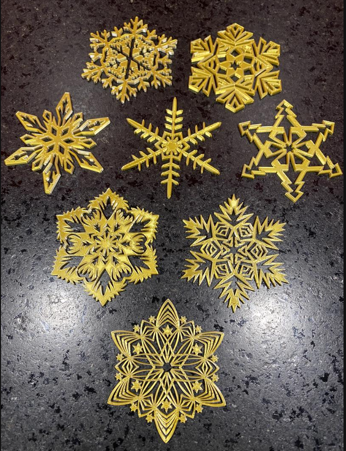 Christmas snowflakes - Flocons de NoΓ«l