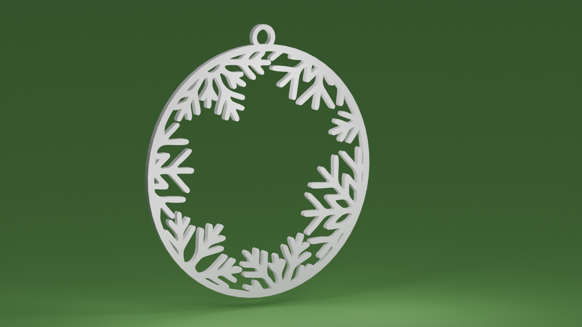 Lots of Snowflakes inside a bauble (Christmas tree ornament)