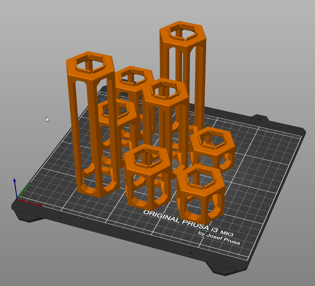 Gravitrax spacers 1 to 7,10,14,15 tiles high