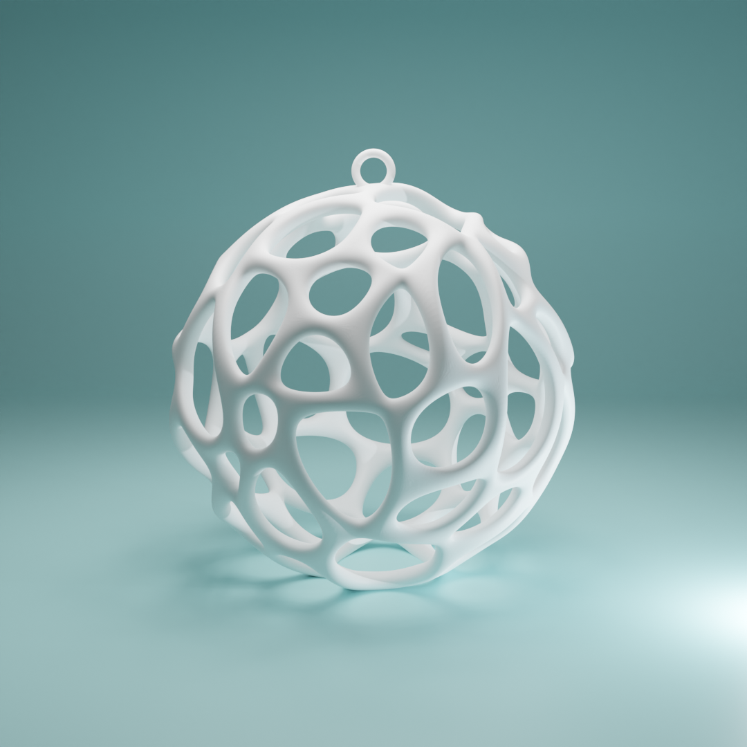 Decorative Voronoi Sphere Ornament