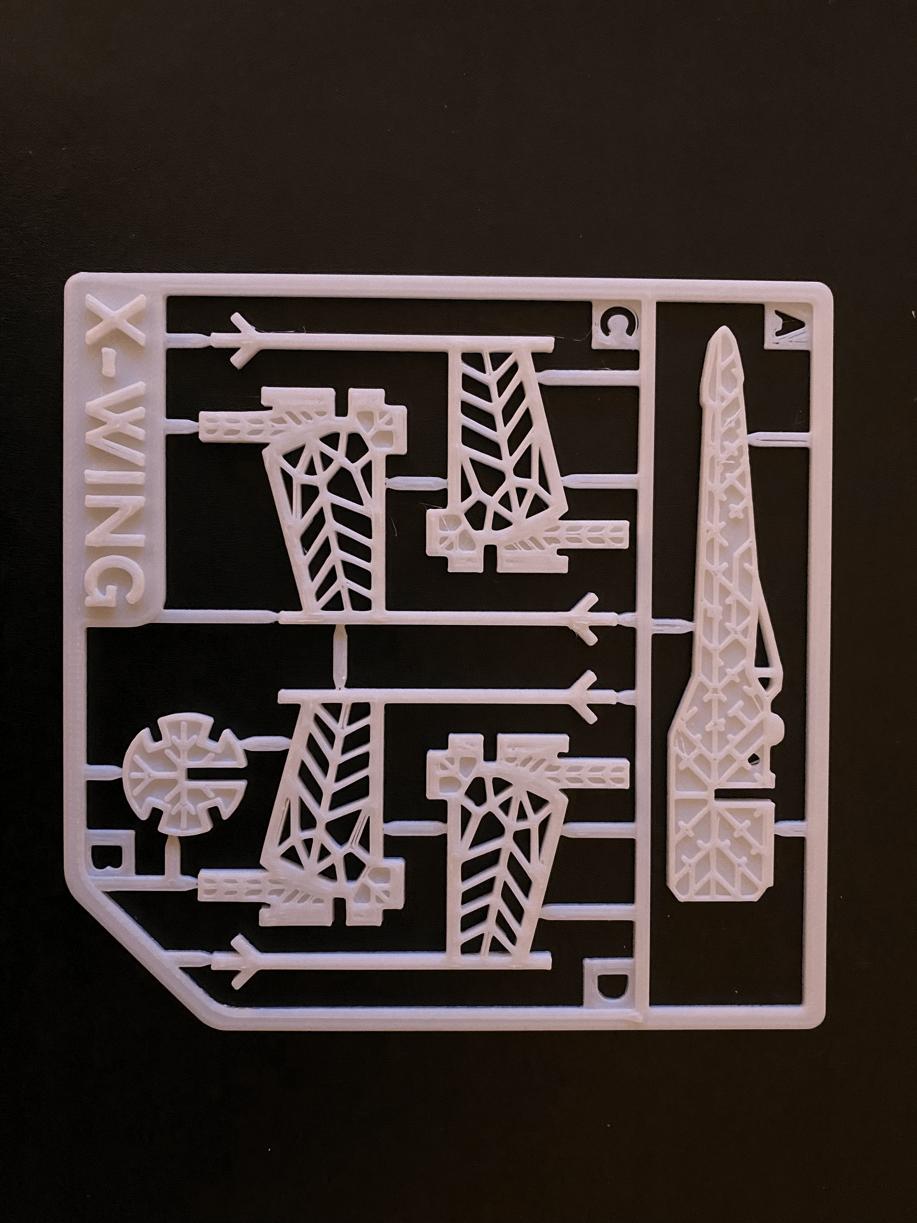 Star Wars X-Wing Snowflake Decoration (Larger stabilised version)