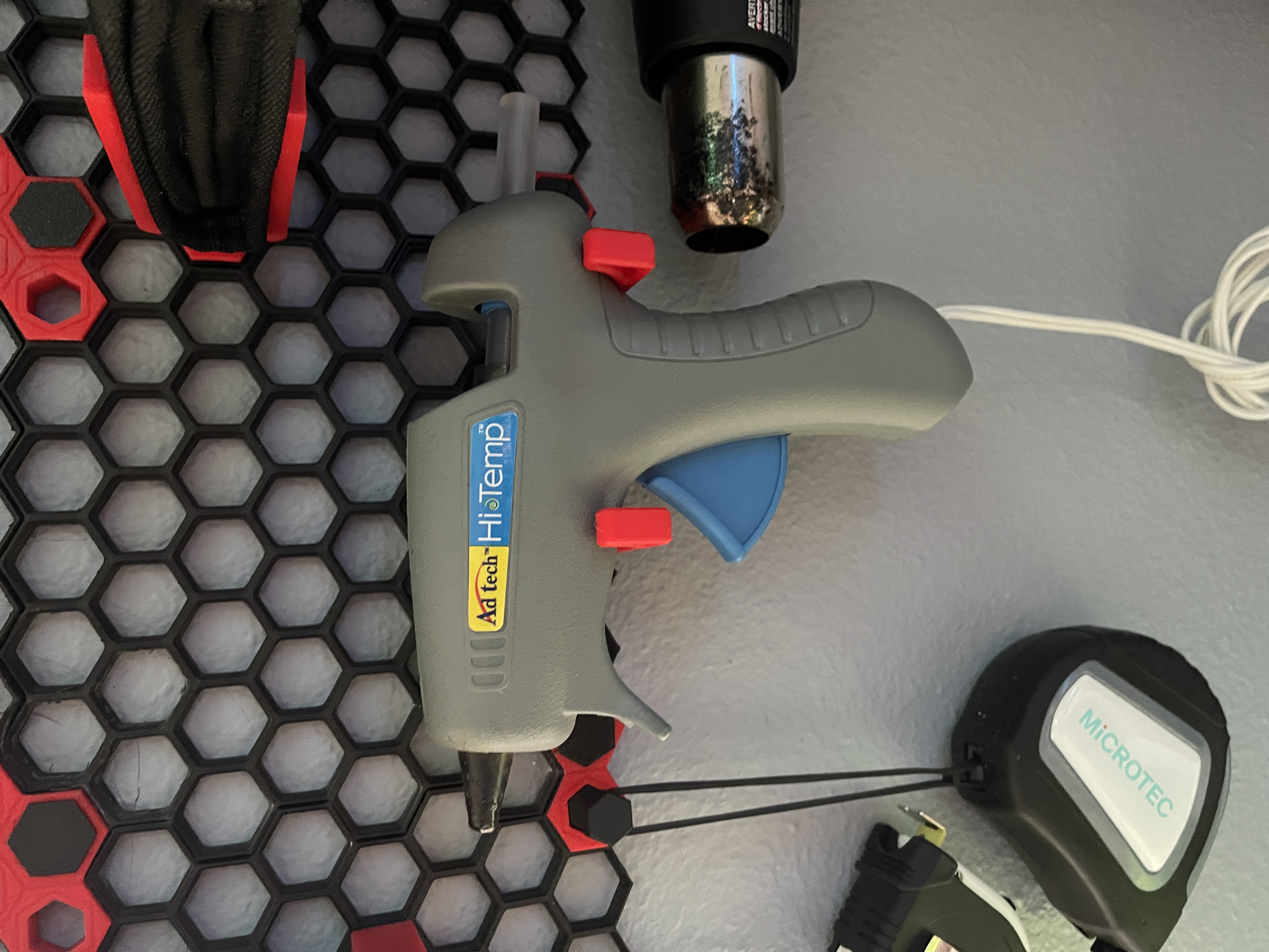 Hot Glue Gun Holder for Honeycomb Storage Wall (HSW)