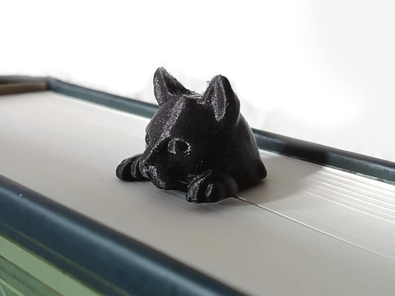 Peeking Cat Bookmark (3D)