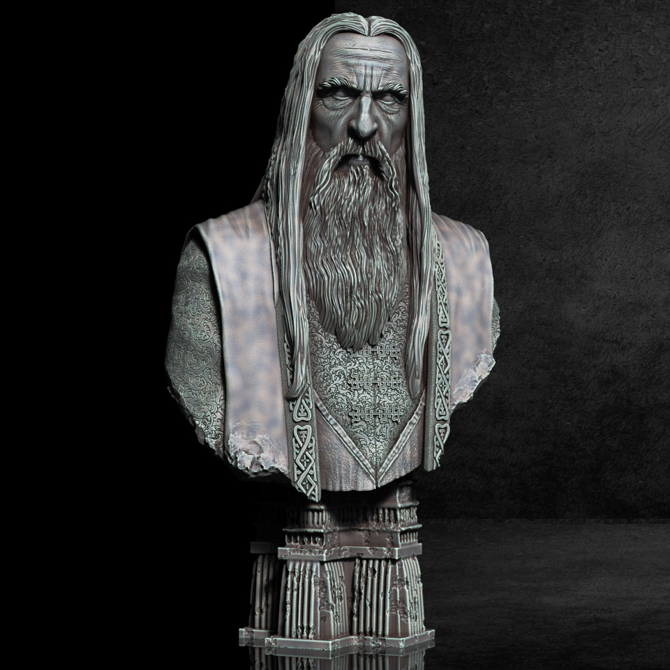 Saruman Bust - LOTR