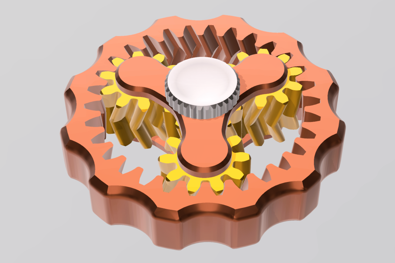 Fidget planetary gear spinner