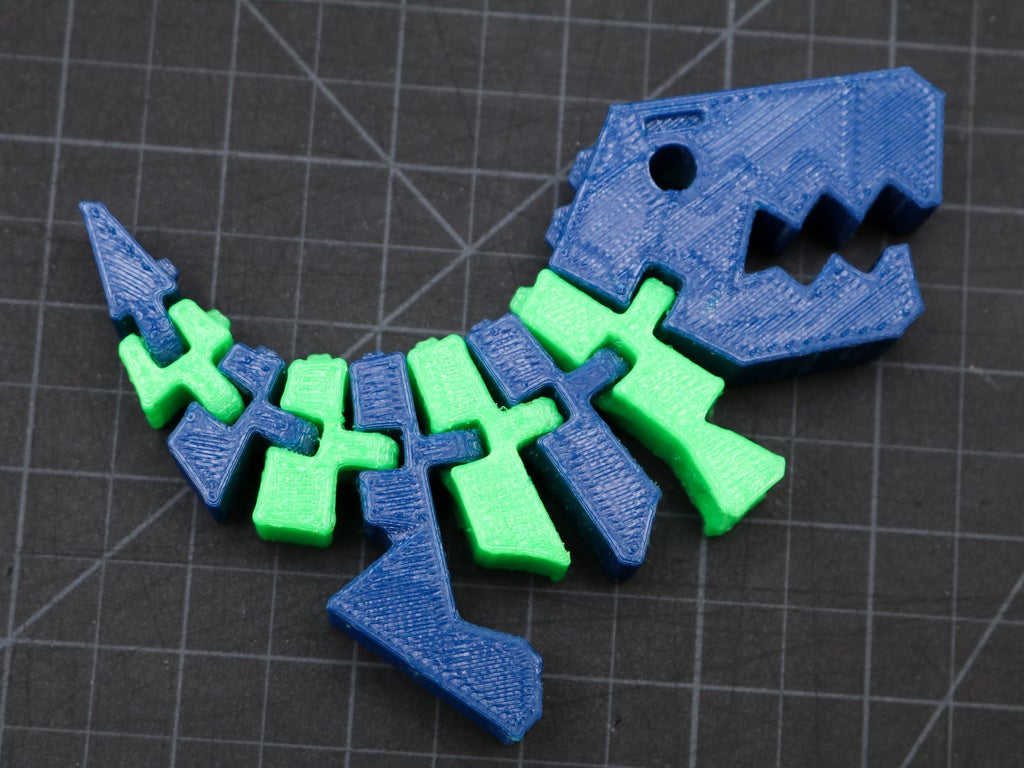 Two Color Flexi Rex Dinosaur / Dual Extrusion Print!