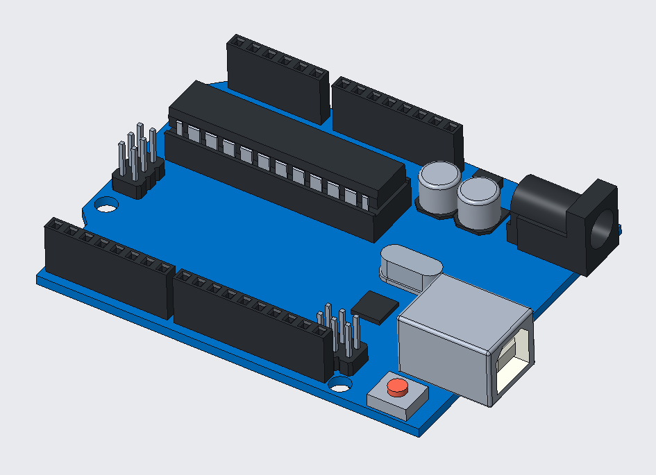 Arduino UNO 3D Model (STP)