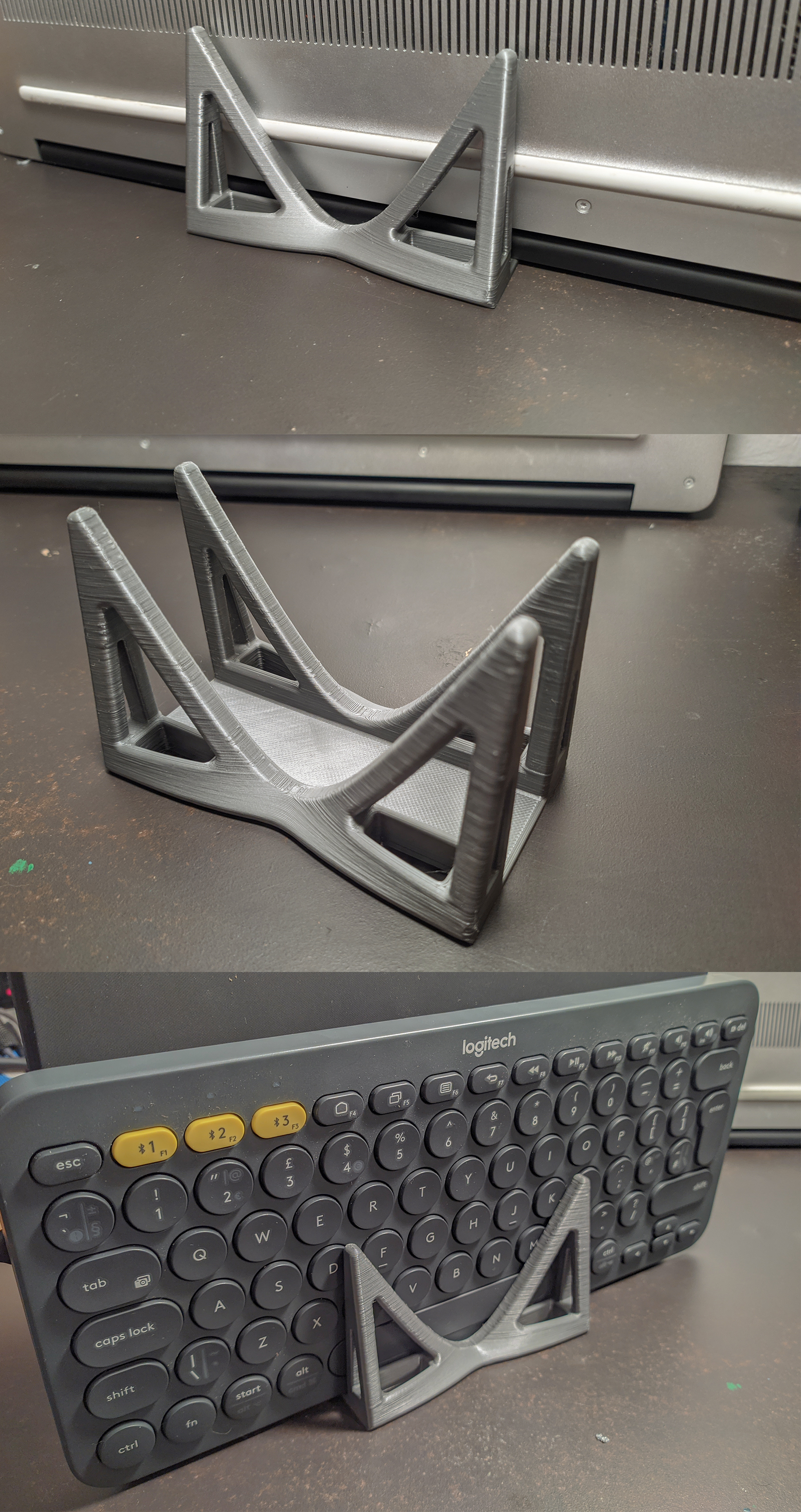 Vertical laptop stand