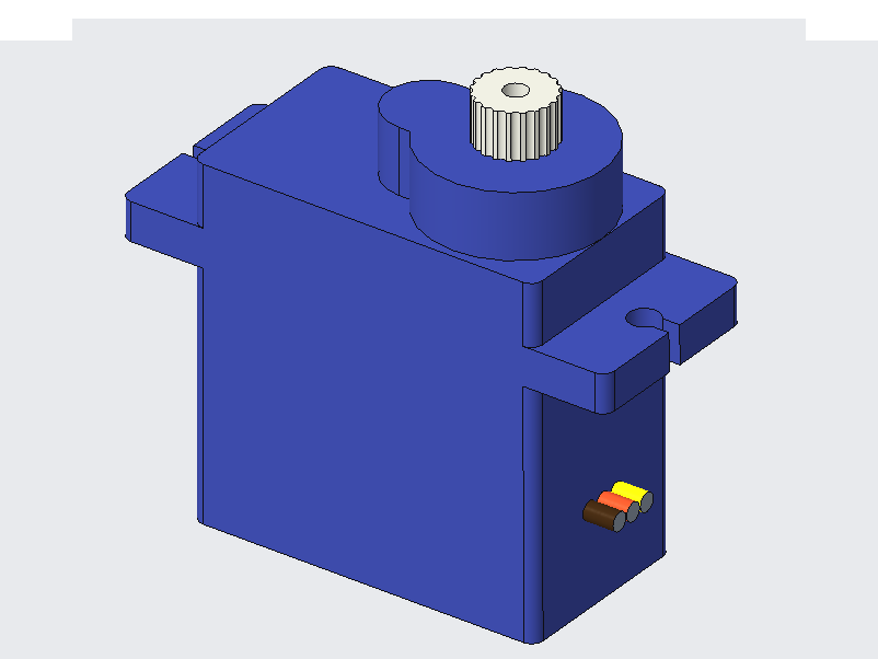Micro Servo 3D Model (STP)