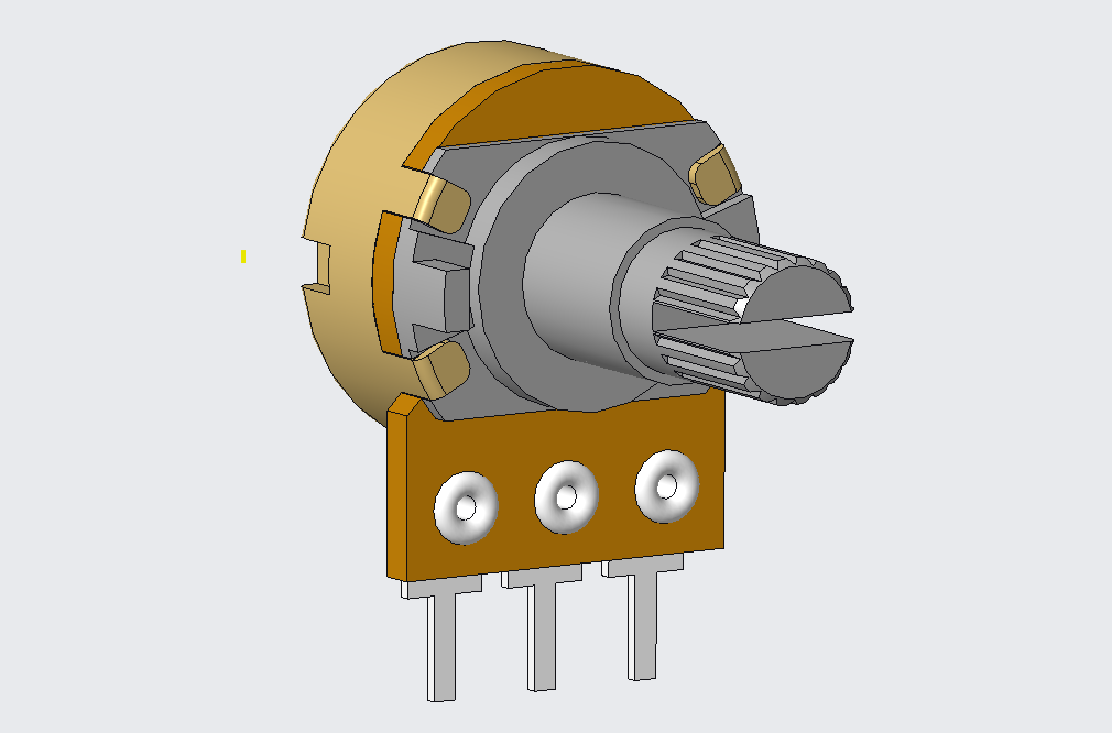 Potentiometer 3D Model (STP)