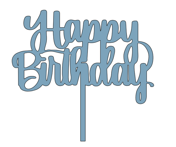 Happy Birthday Cake Topper