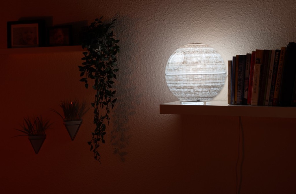 Death Star Ikea Fado Lamp - 25cm