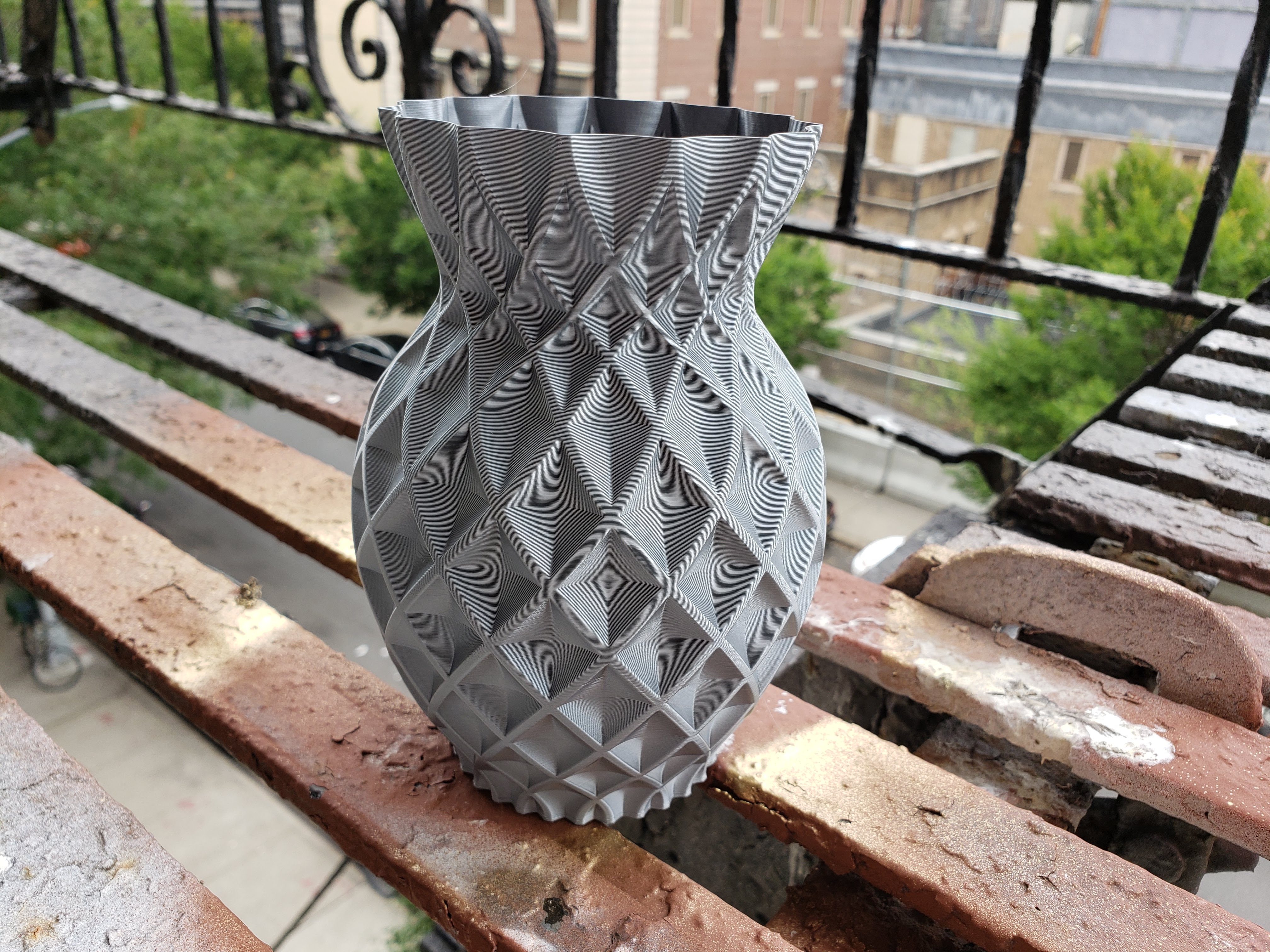 Twisted Pineapple Vase