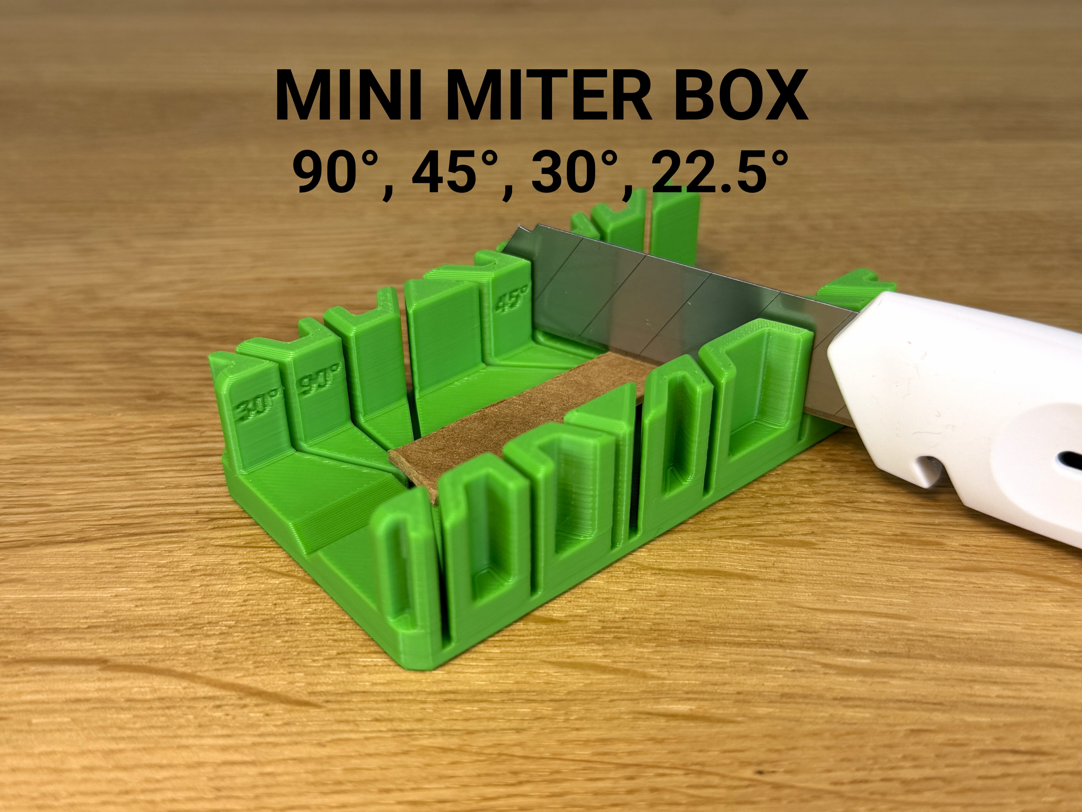 Mini Miter Box (90Β°, 45Β°, 30Β°, 22.5Β°)