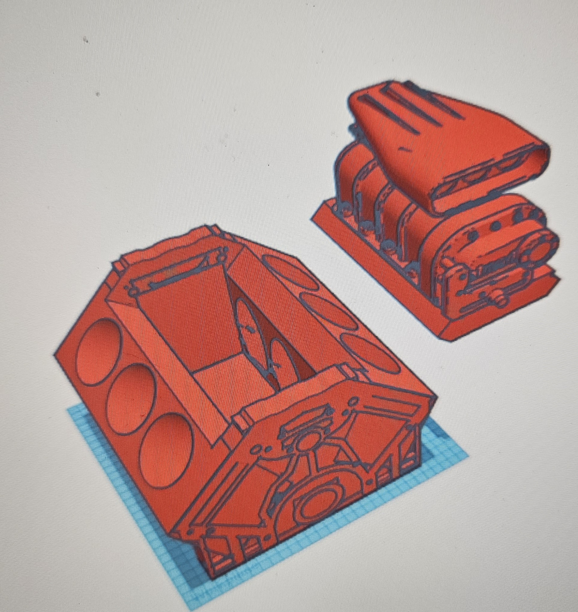 Engine cooler with lid