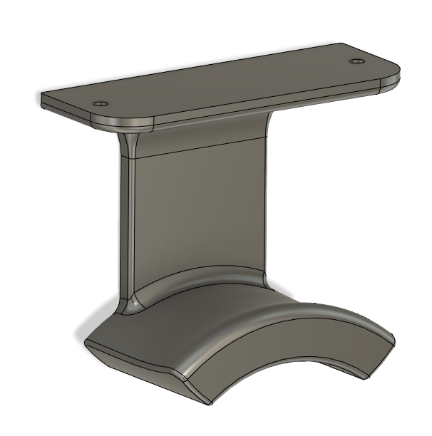 Hanging Headphone Holder (under desk mount)