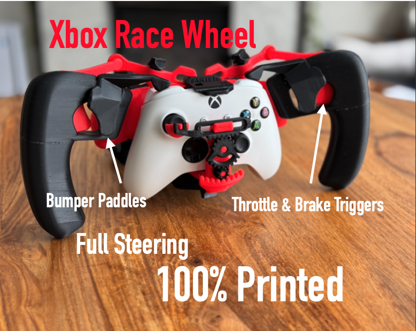 Xbox Controller Racing Wheel 100% 3D printed - TEST FIT