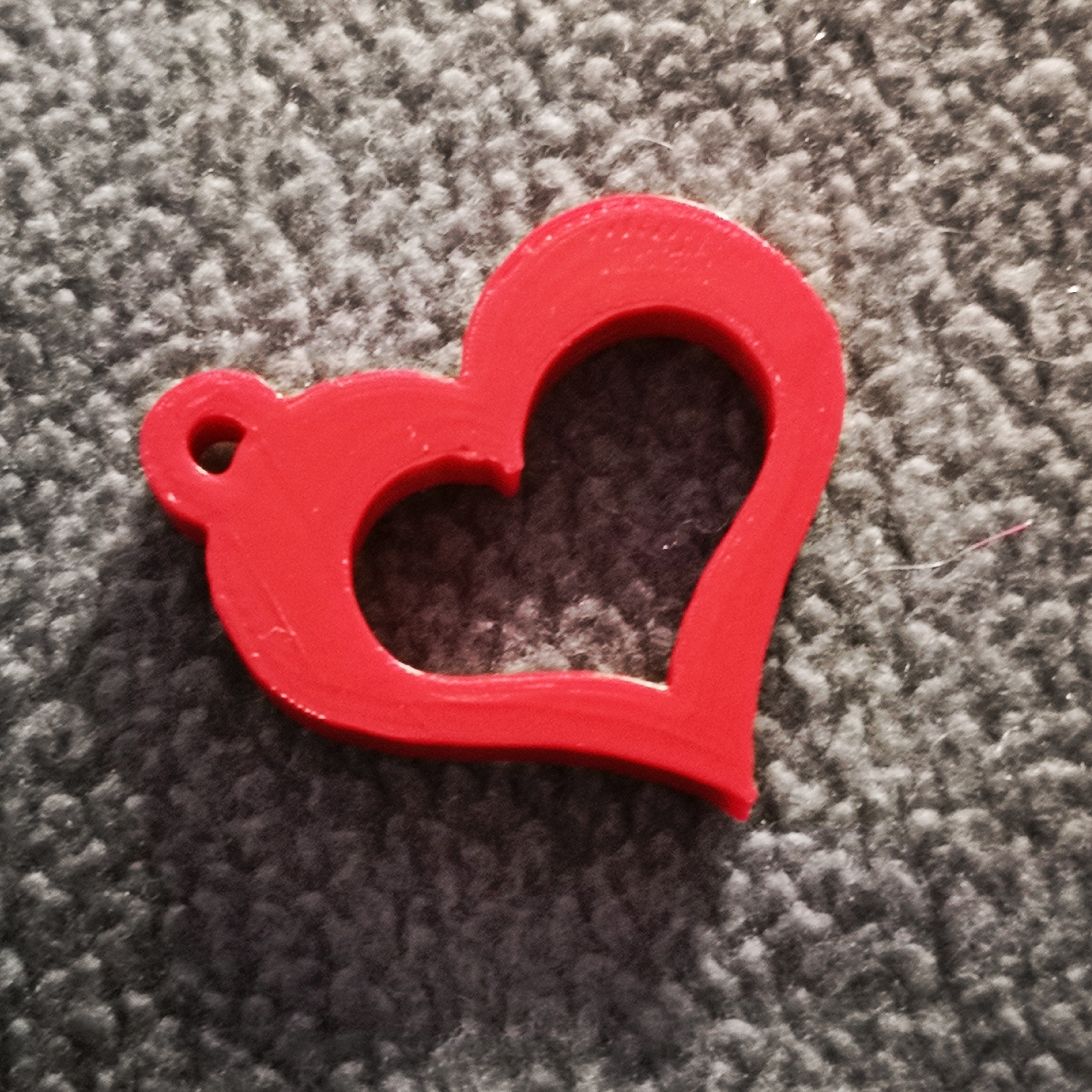 Valentine heart keychain
