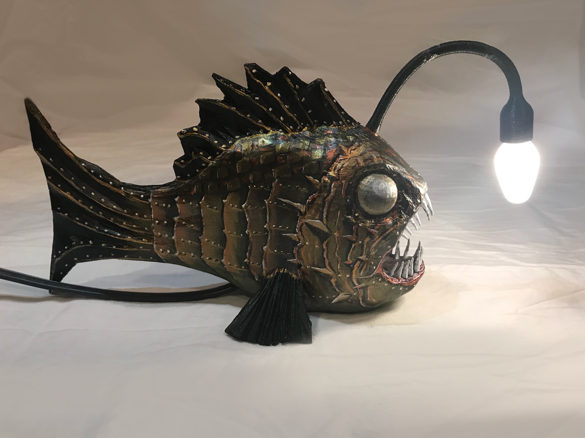 Angler Fish with LED Bulb