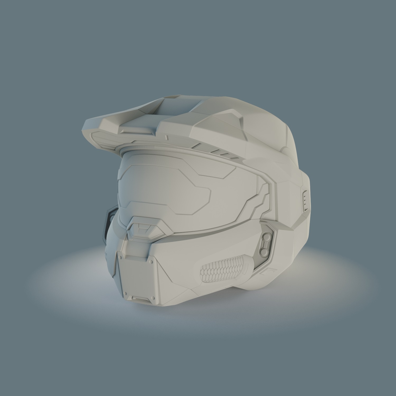 Halo Infinite Master Chief Helmet - Remixed (No Visor)
