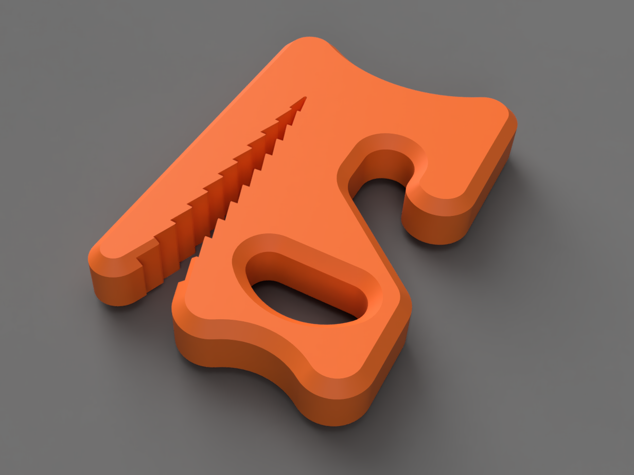 Guyline cord tensioner hook