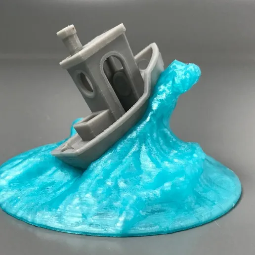 Benchy at Sea Wave Display