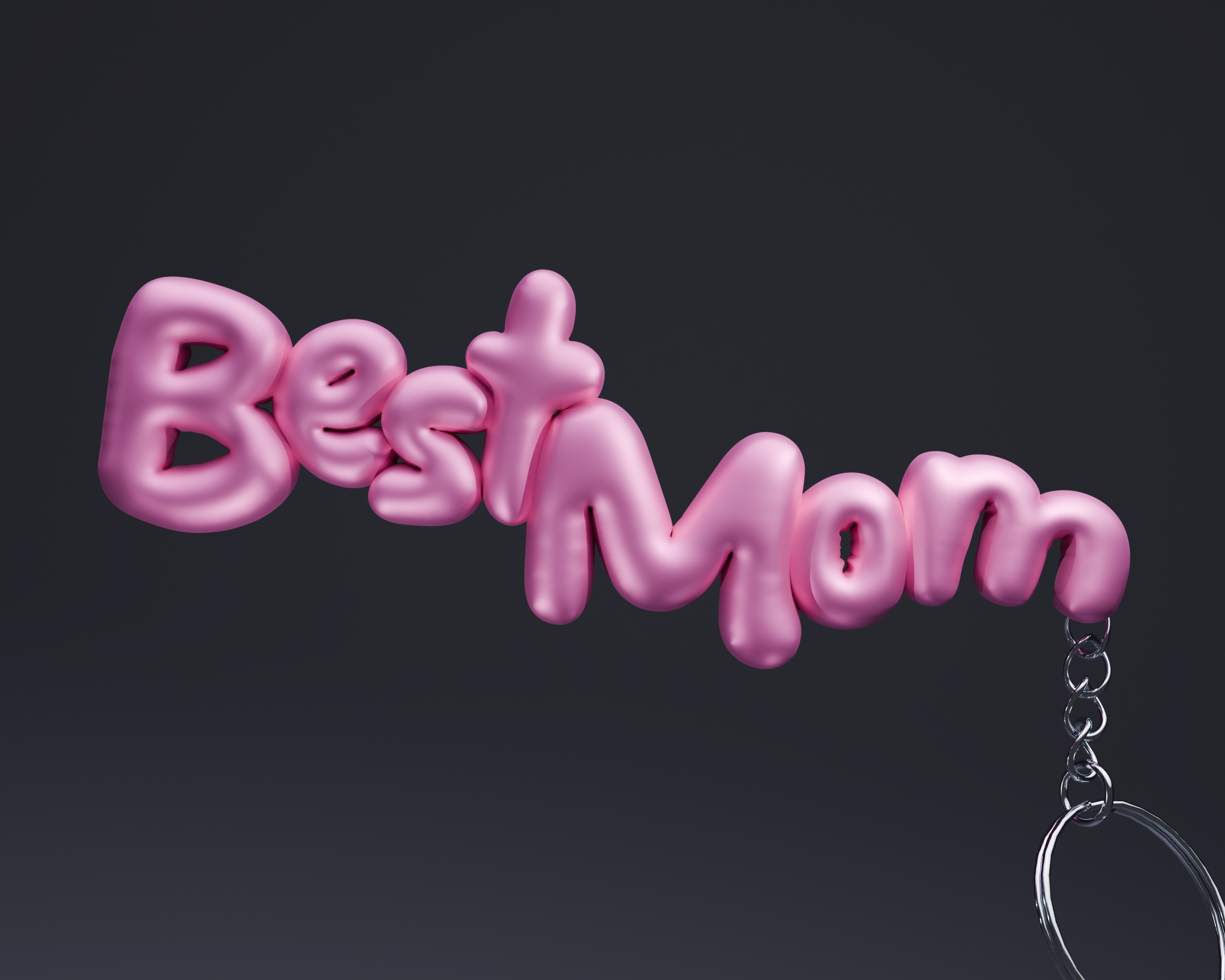 "BEST MOM" BUBBLE KEYCHAIN, Mother's day. Mom