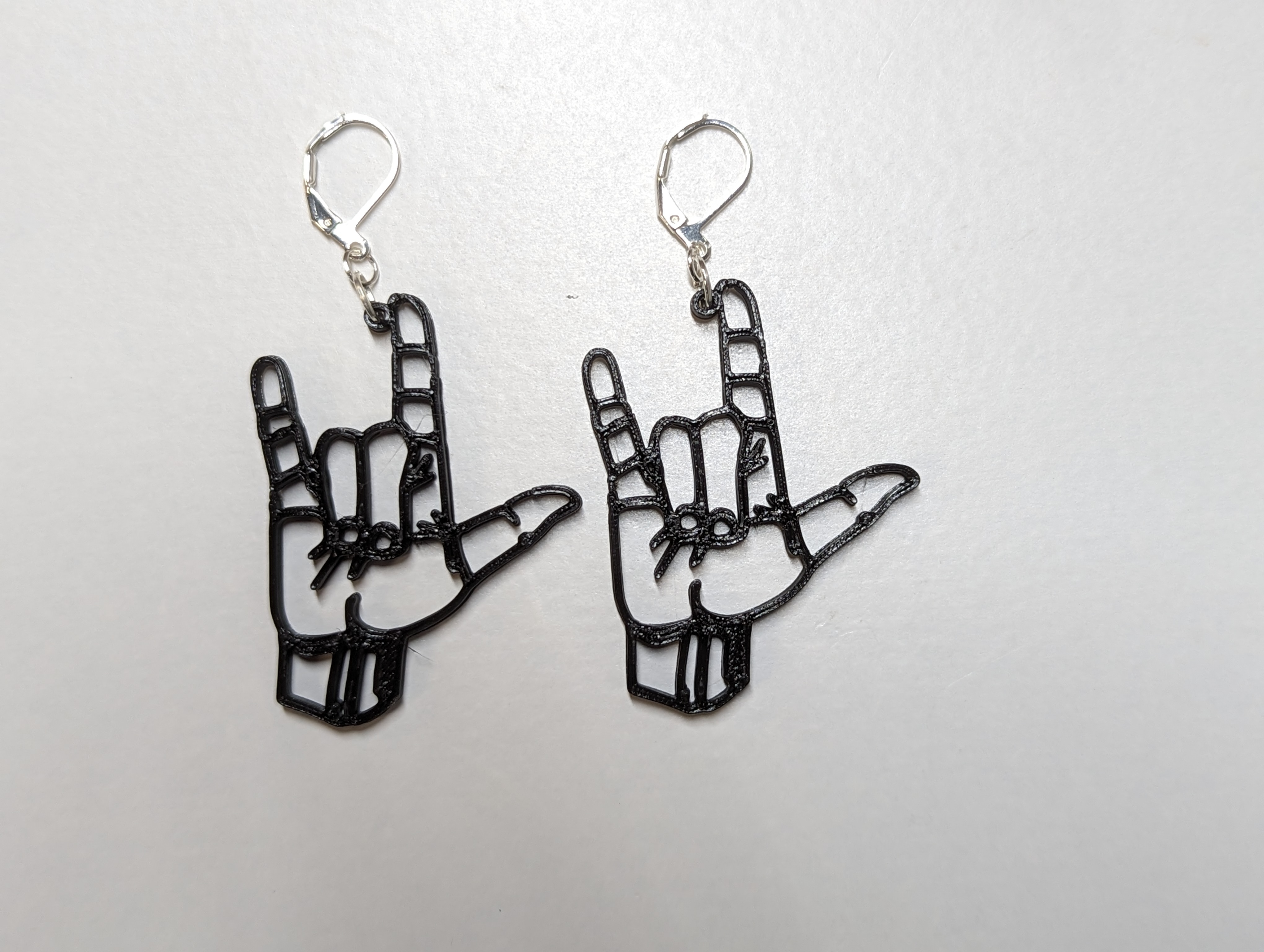 ASL "I Love You" Earrings