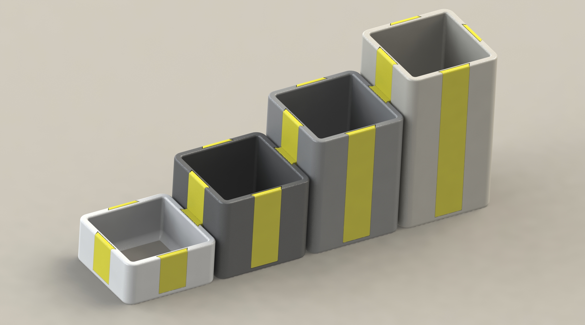 Catch-All Trays / Desk organizer - height variants remix