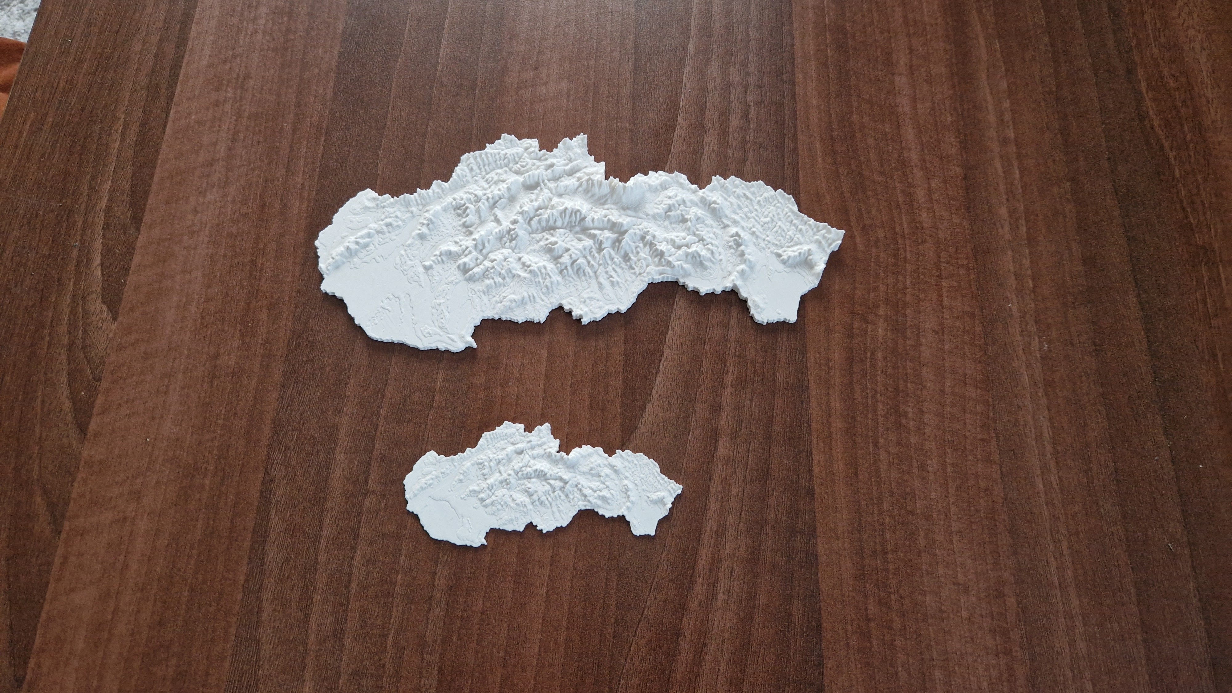 Slovakia topographic 3D map