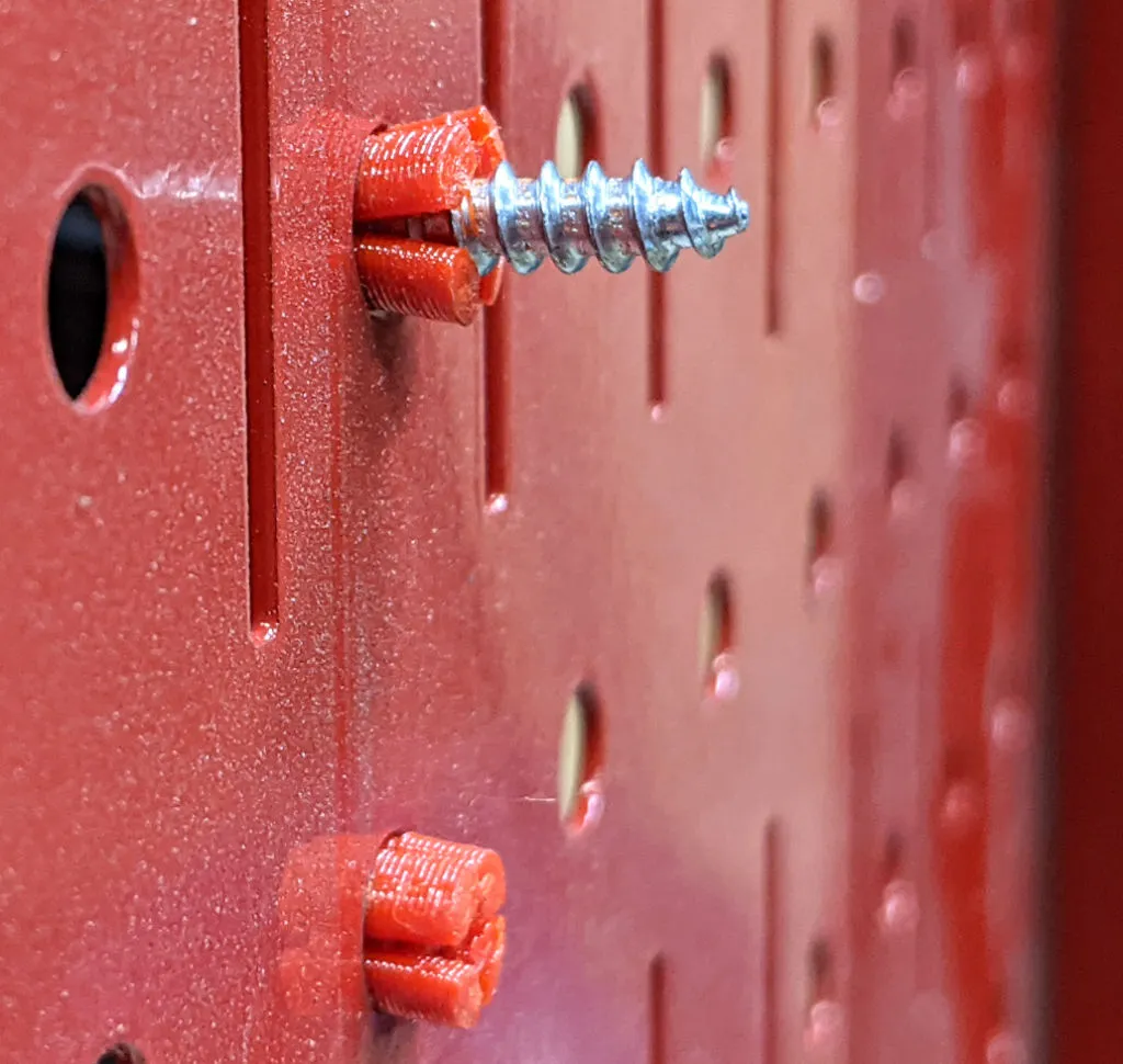 Pegboard / Wall Control screw anchors