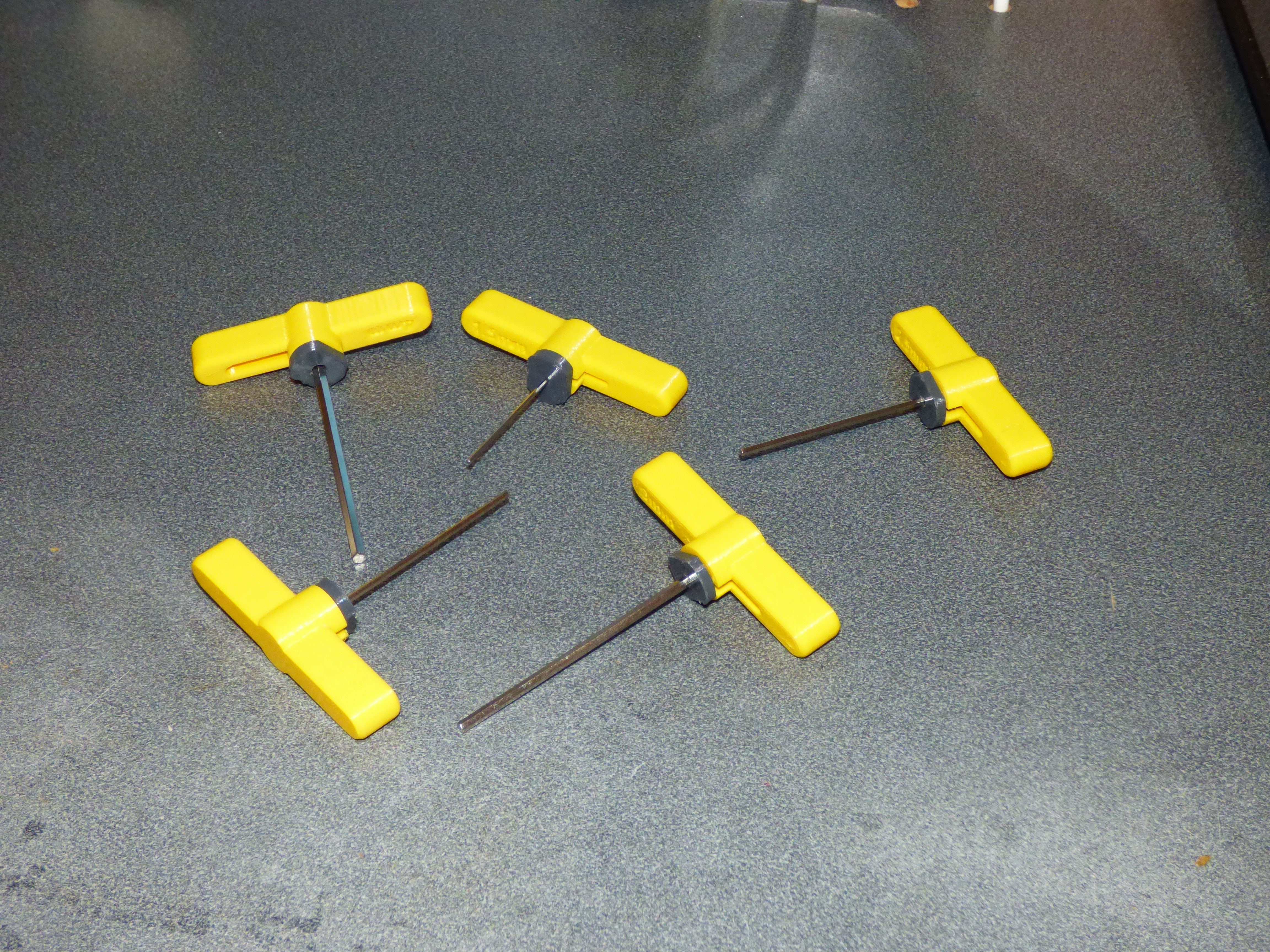 Allen key / hex wrench T-handles sizes 1.5mm - 4mm