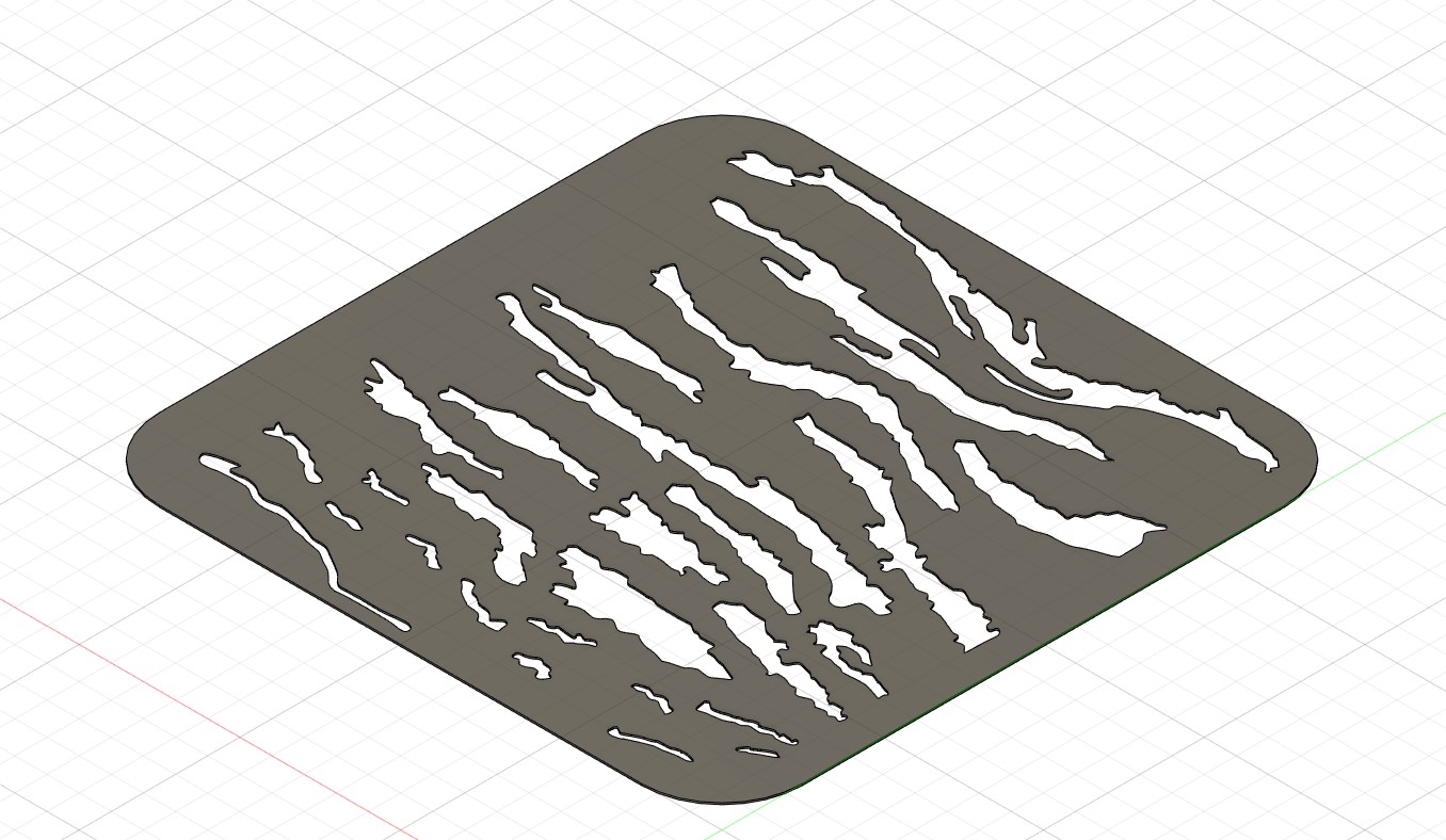 Tiger Stripe Stencil