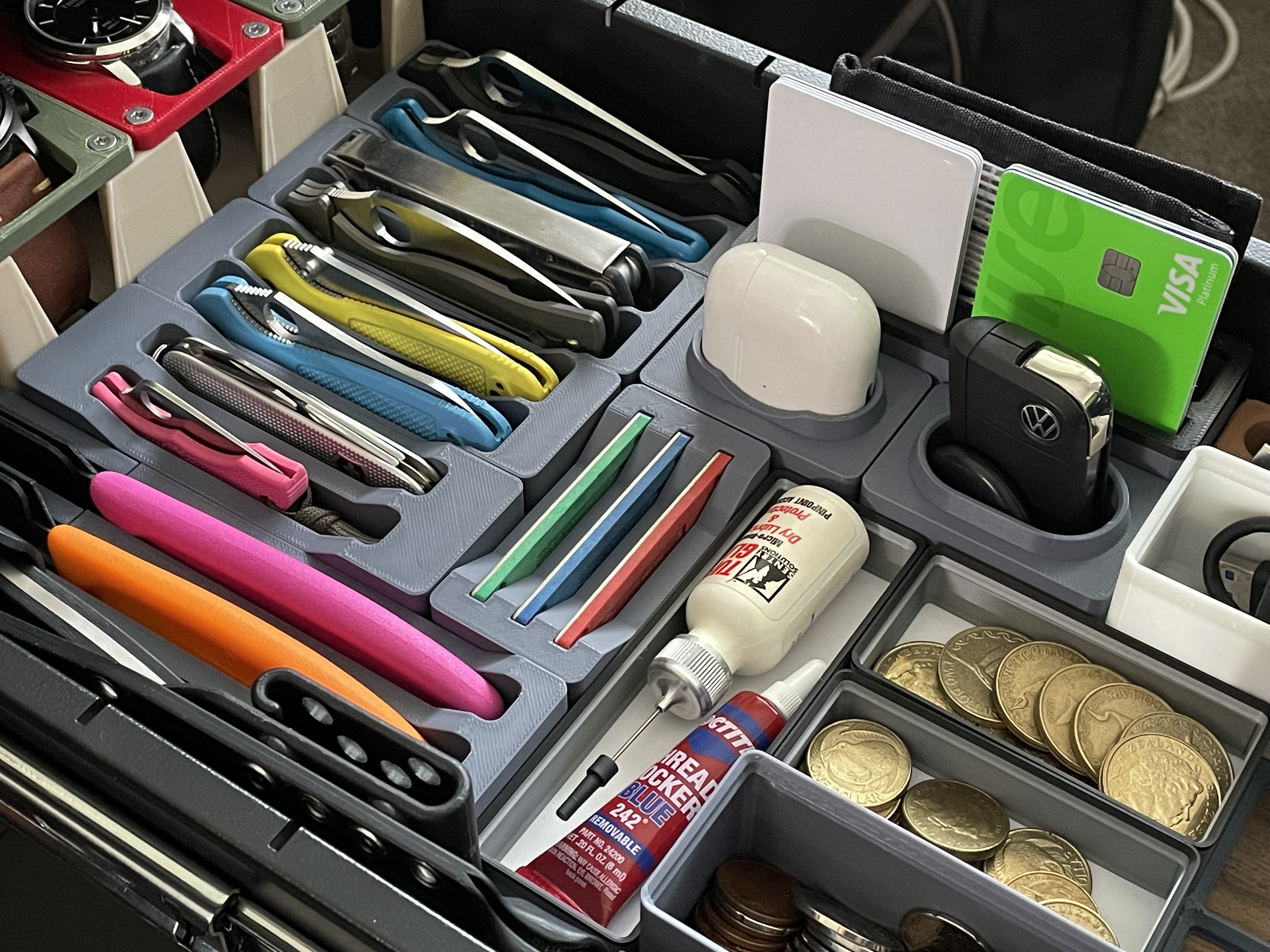 Gridfinity Pocket Knife Storage and Others!