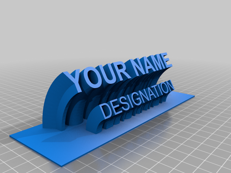 Artistic Name Plate
