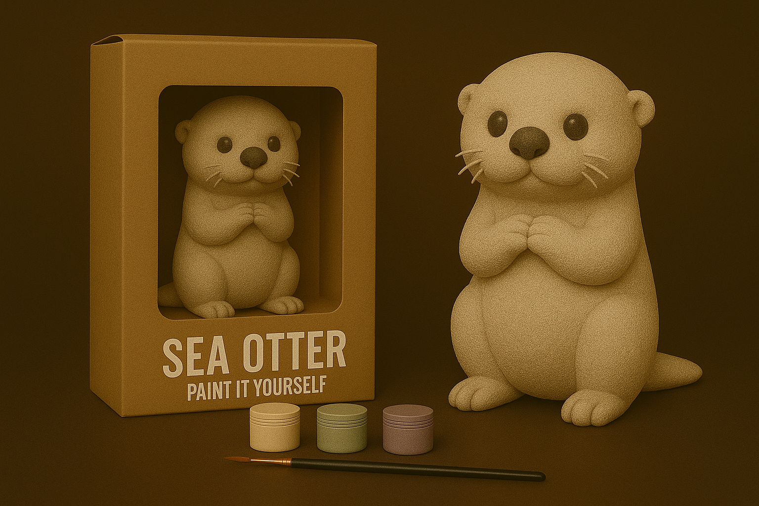 Sea Otter β Paint-It-Yourself