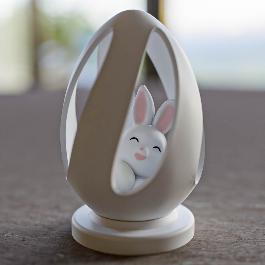 Easter egg with bunny