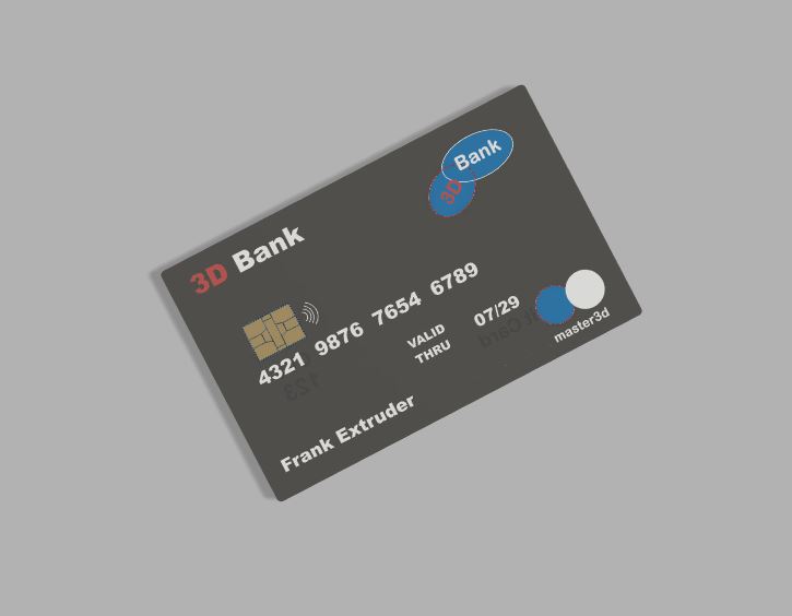 Credit Card (3D Card)