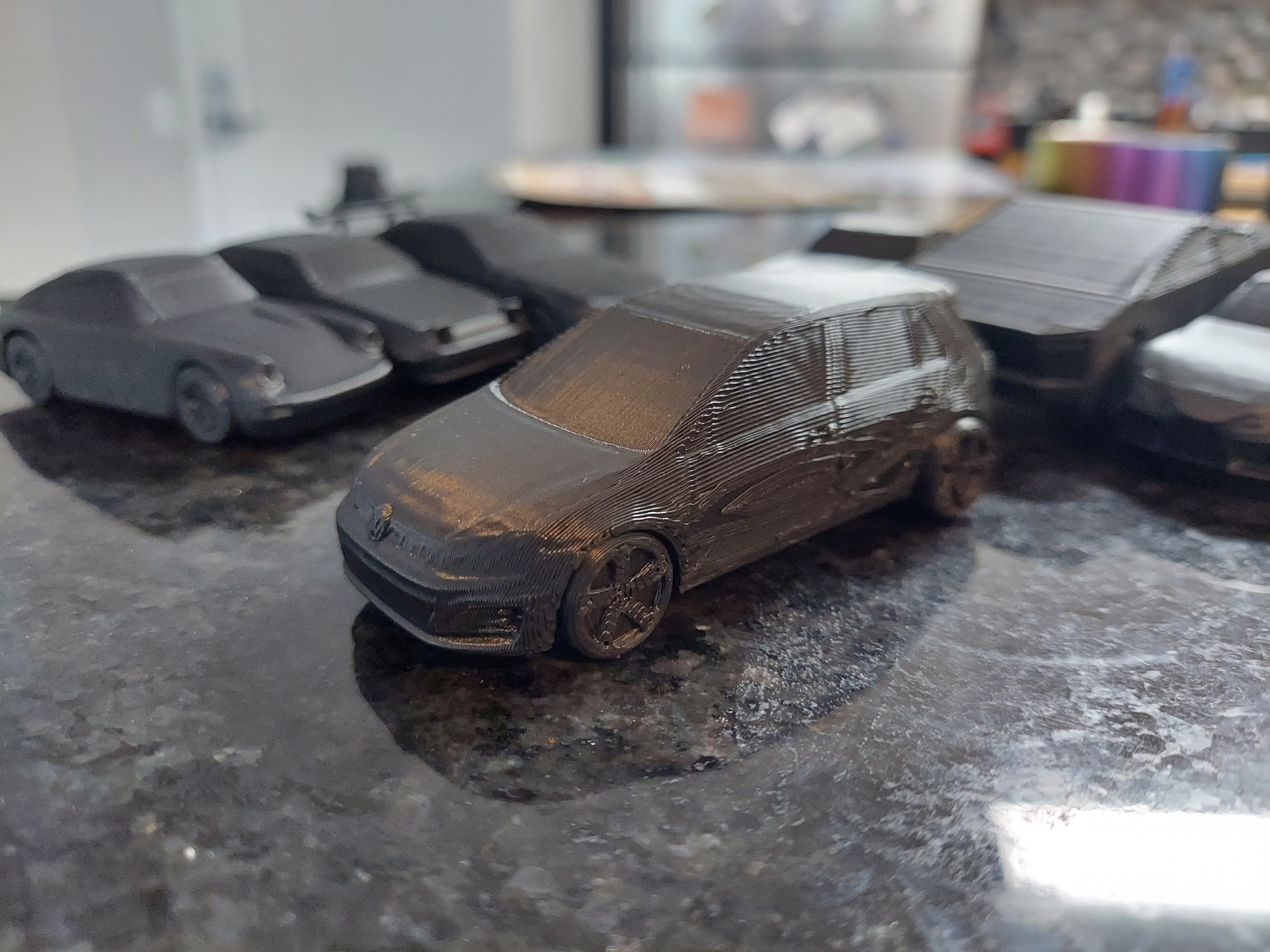 VW GTI Print in place with moving wheels