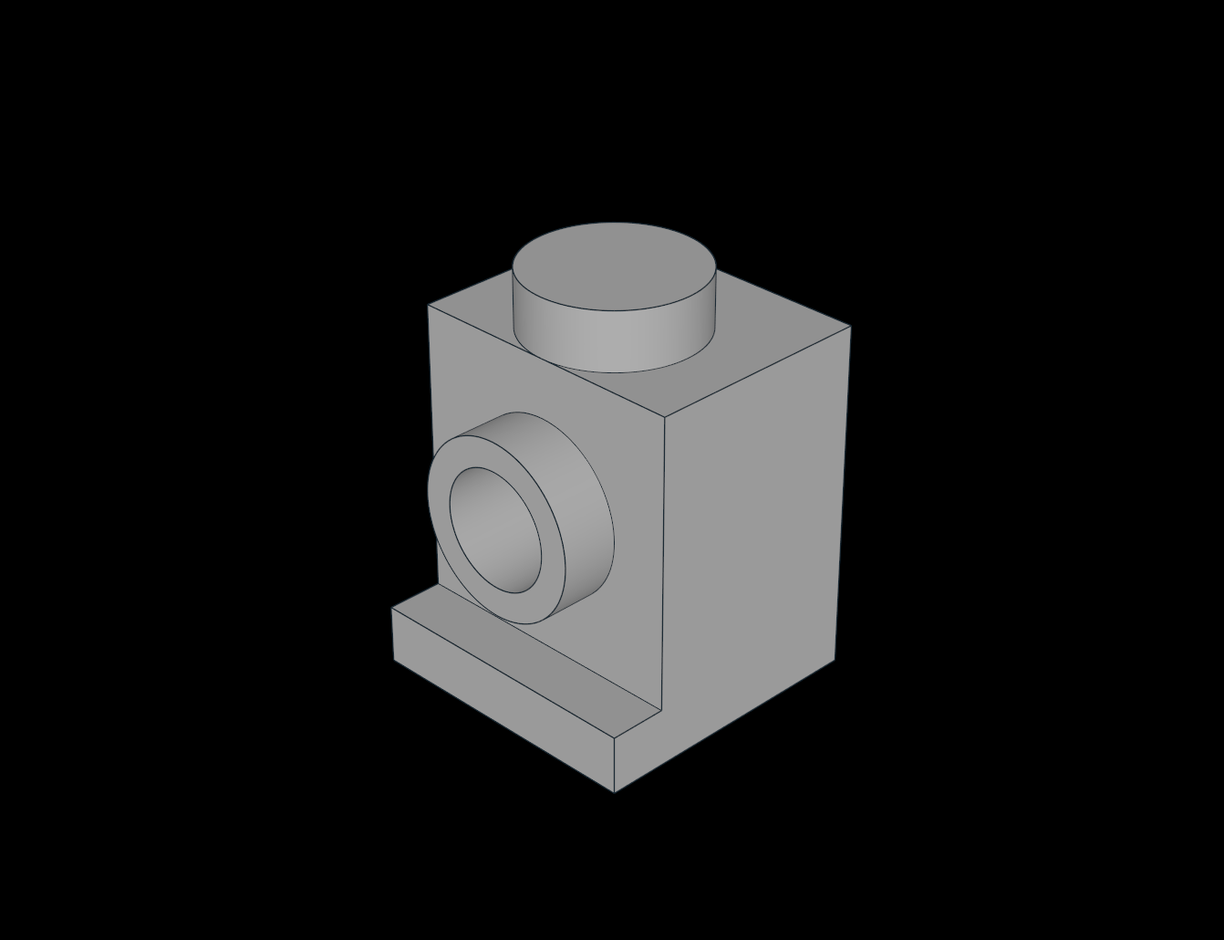 Lego Compatible (4070.dat) Brick 1 x 1 with Headlight