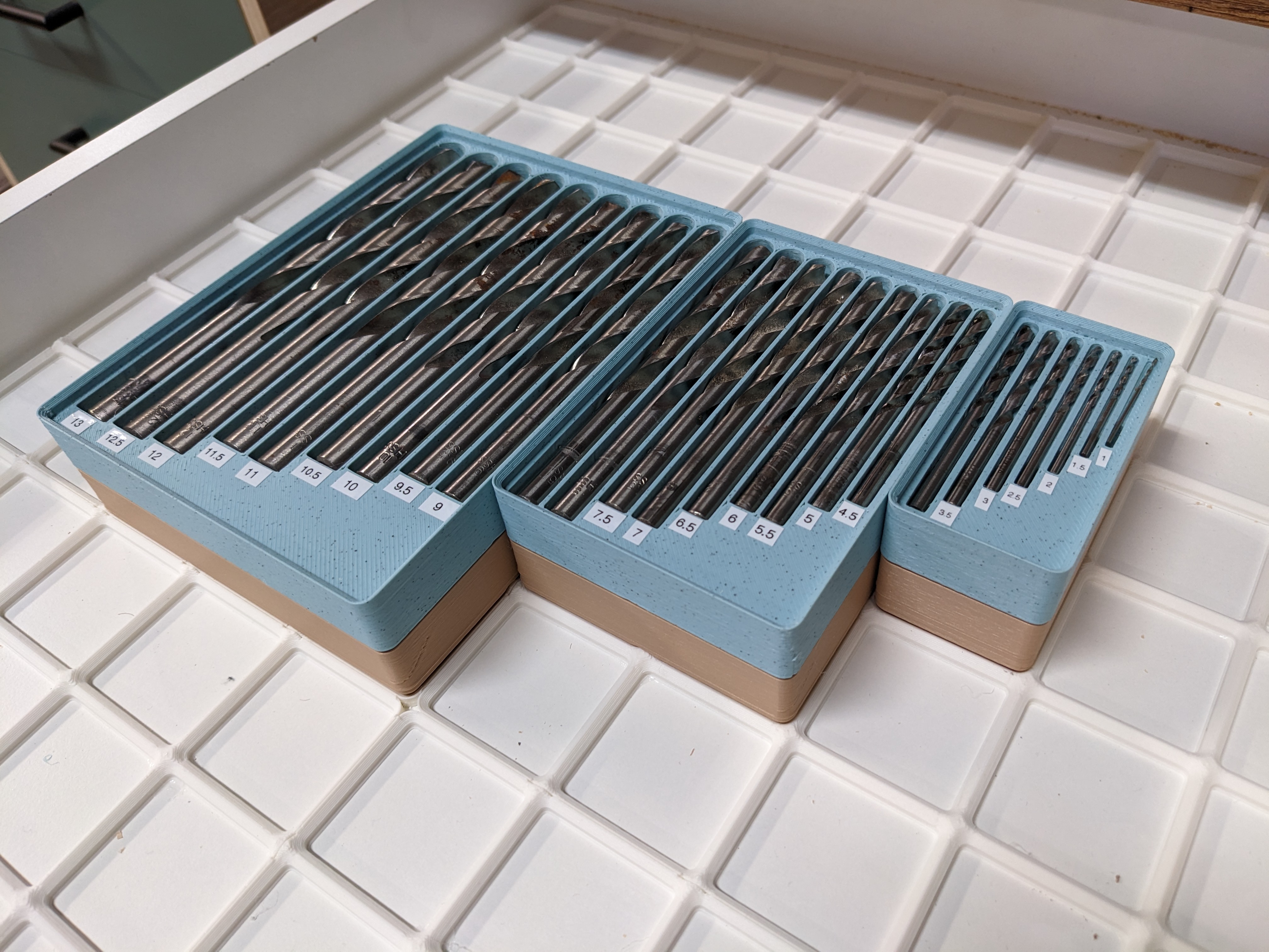 Gridfinity Drill Bit Set Holder