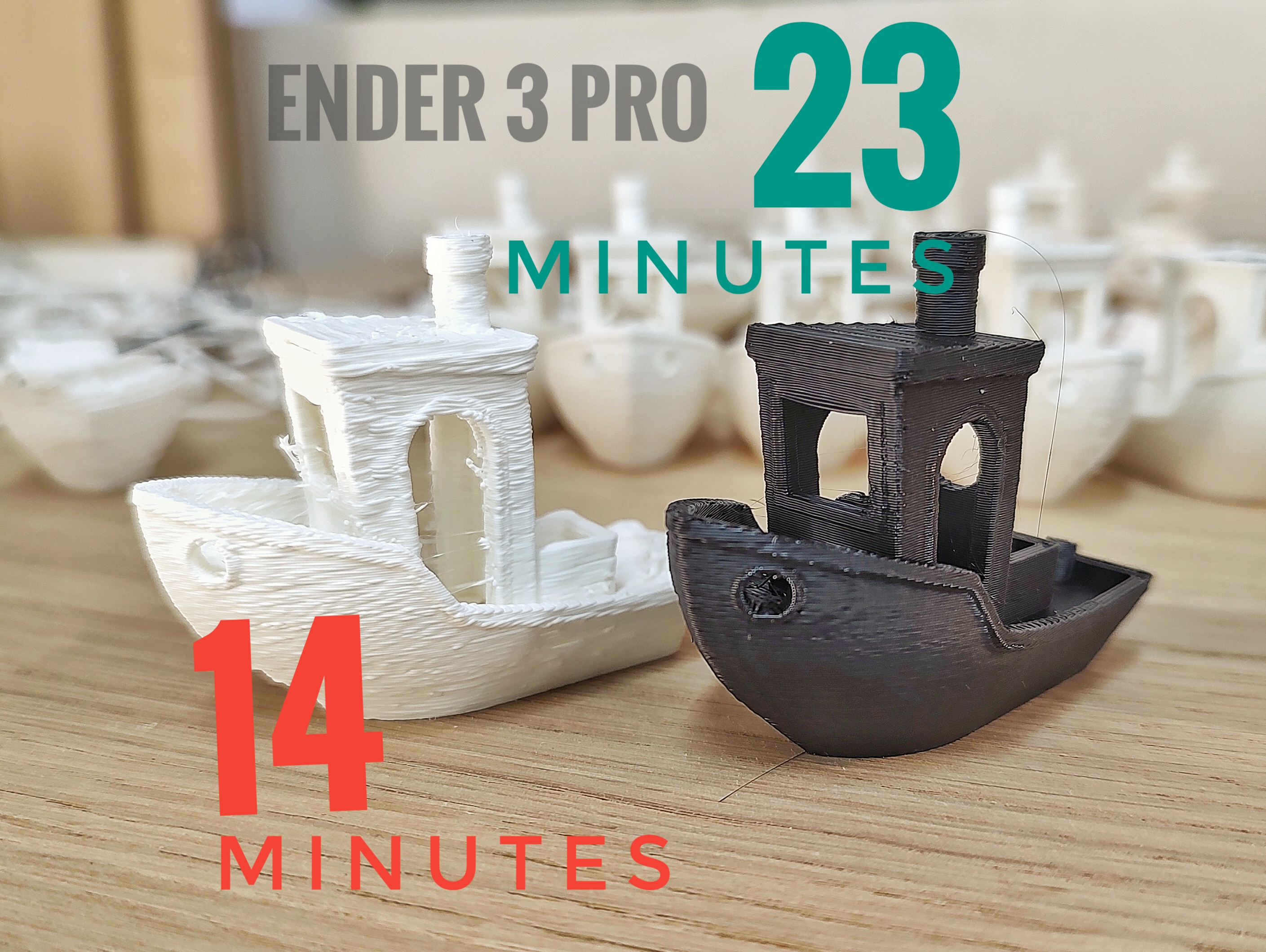 Ender 3 pro - 14 minute benchy