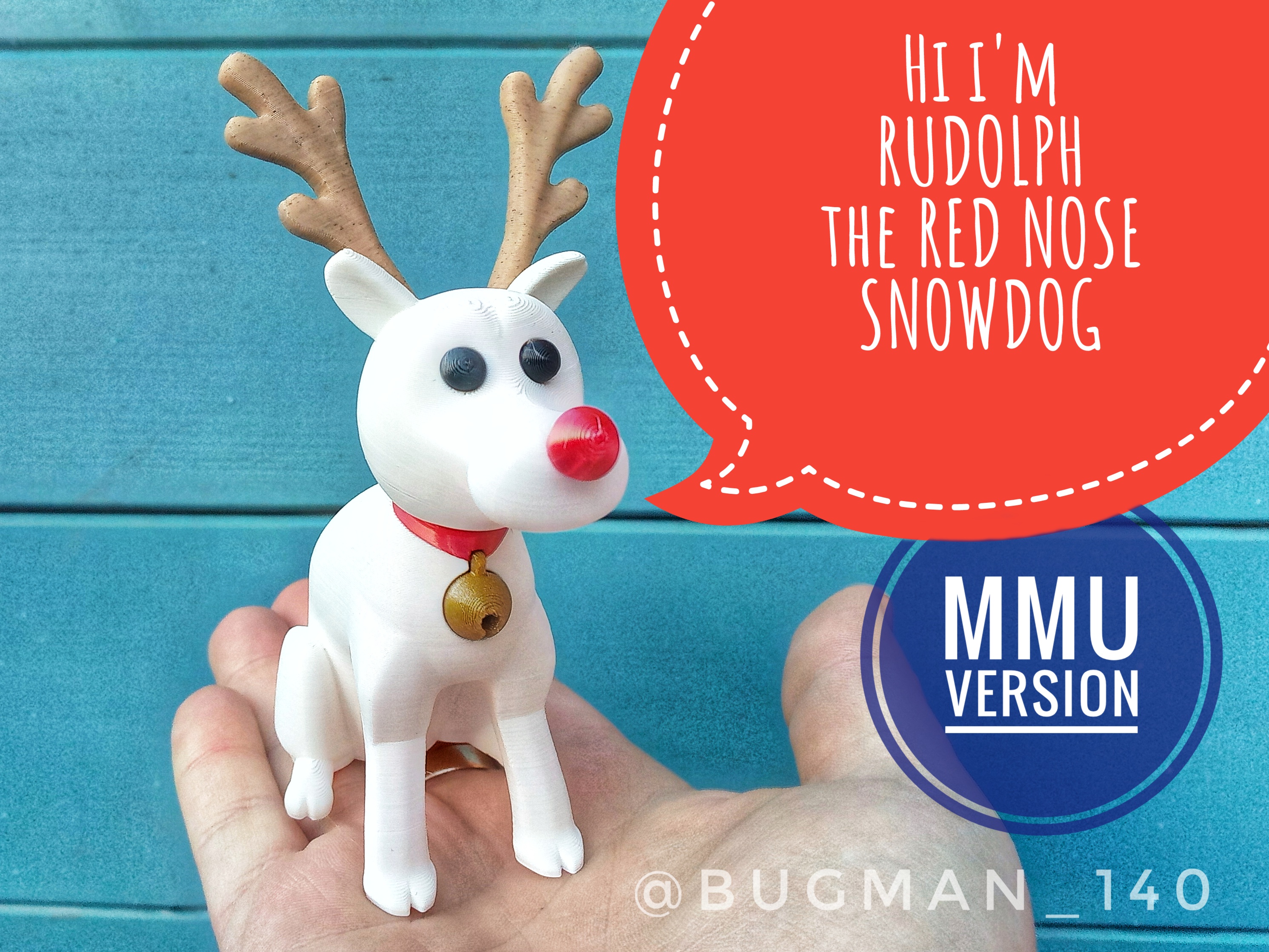 Rudolph the Red Nose SNOWDOG - MMU