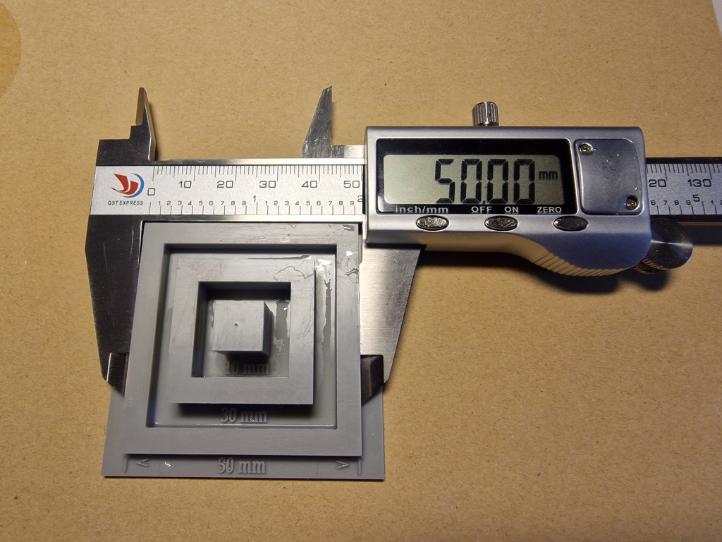 Calibration measurement for 3d Resin Printer