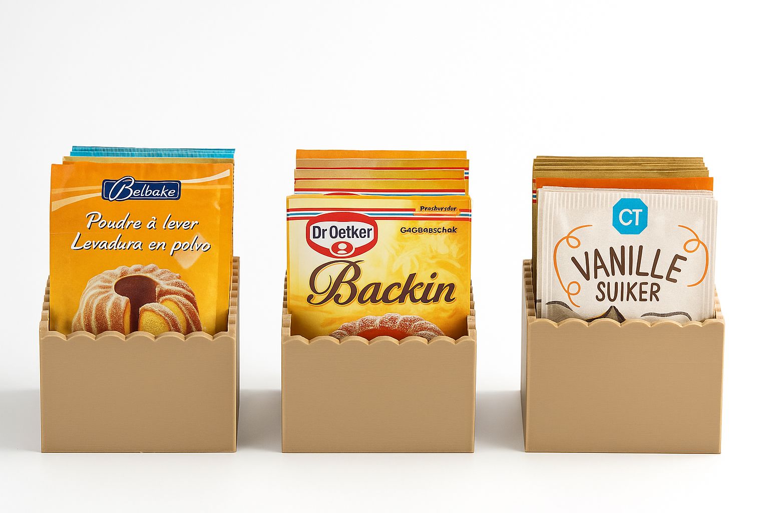 Baking Sachet Organizer β 3D Printed Kitchen Storage