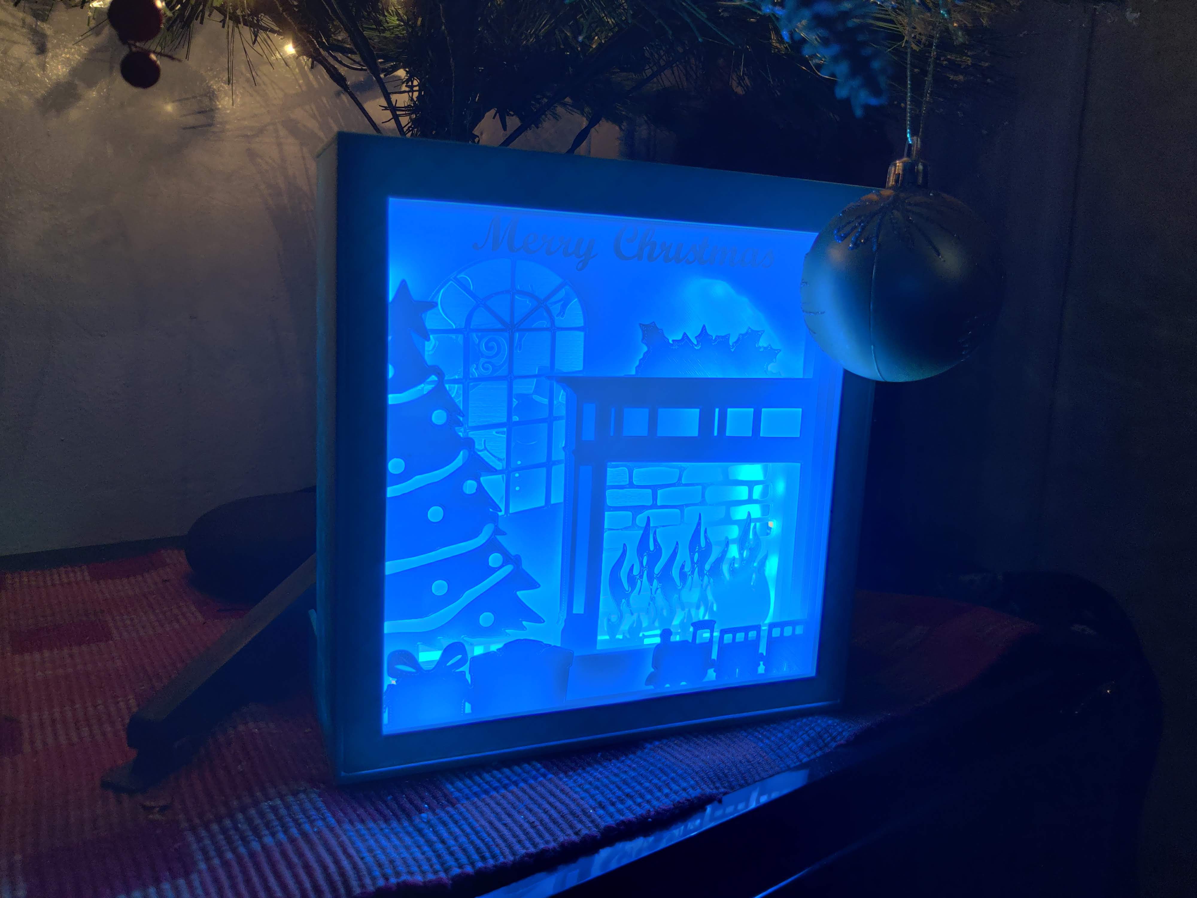 Christmas Shadow Box Display