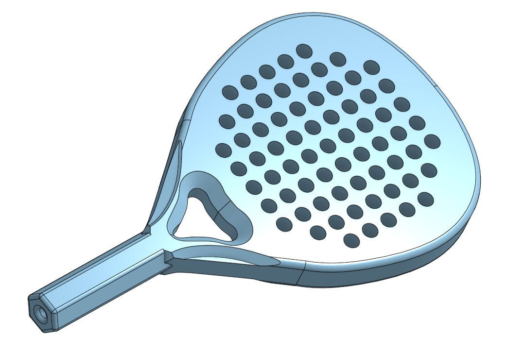 Padel racket keychain