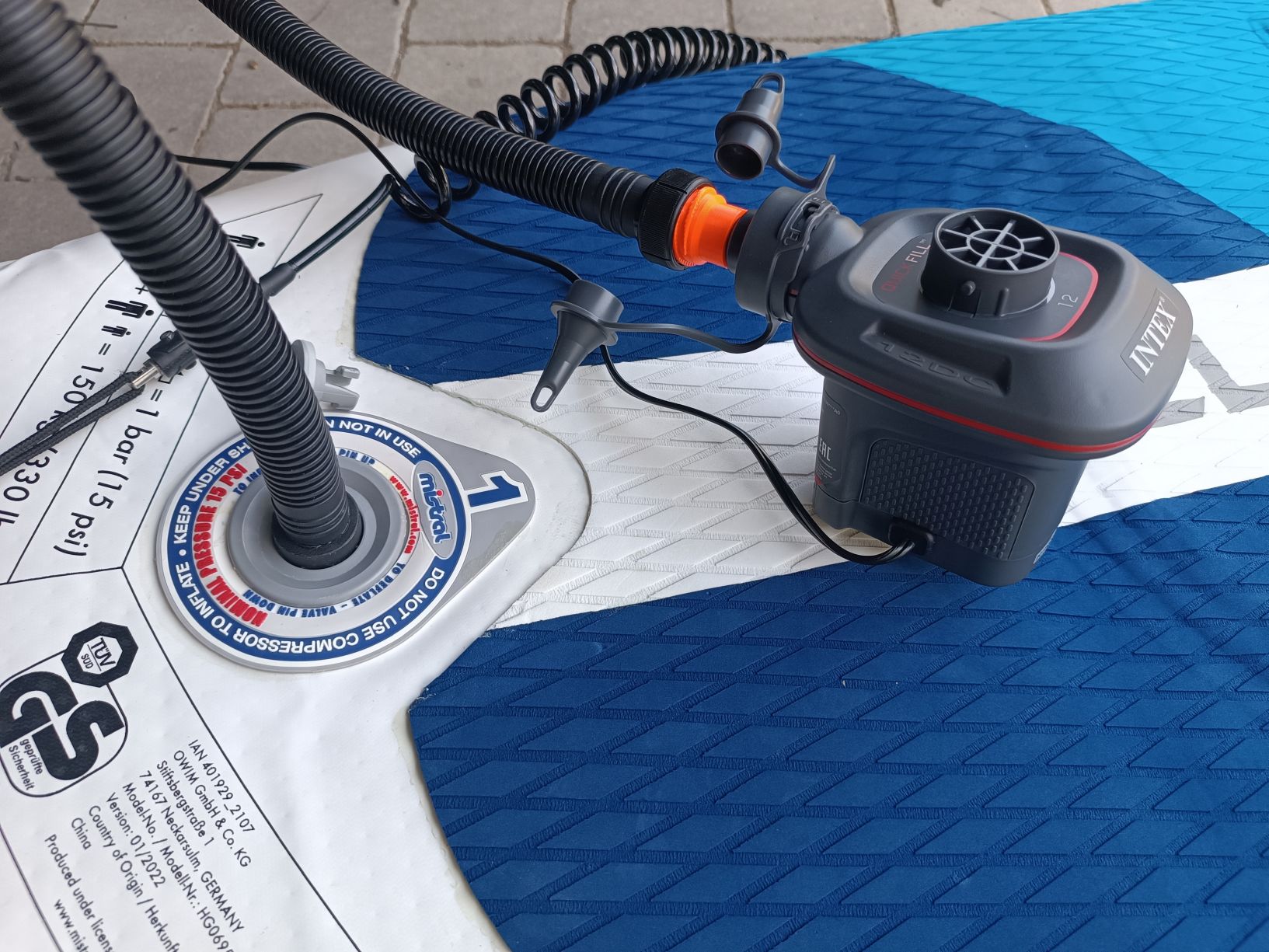 SUP adapter to airpump mistral